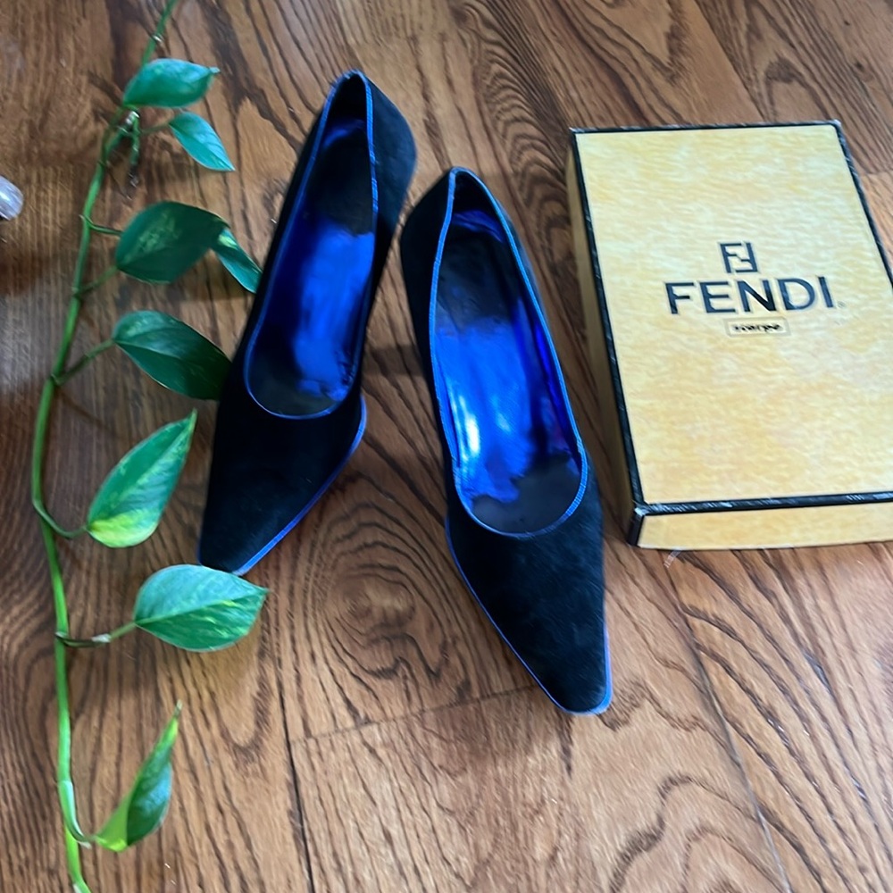 Vintage Fendi Suede Pumps